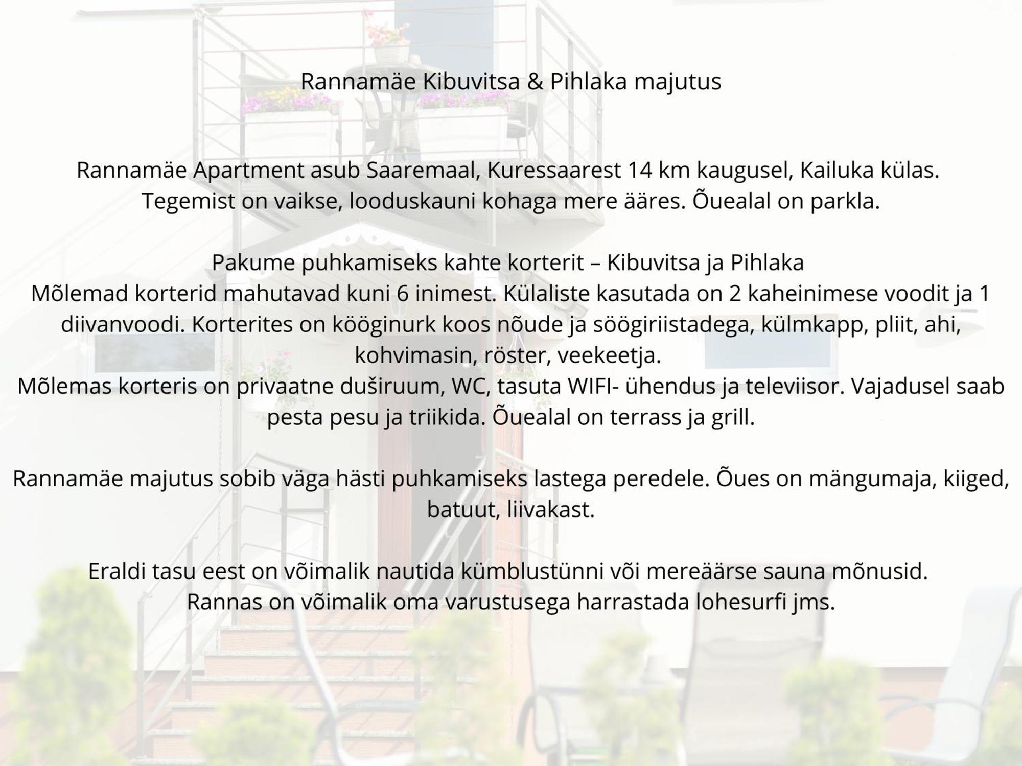 Rannamaee Apartments Suur-Rootsi Chambre photo